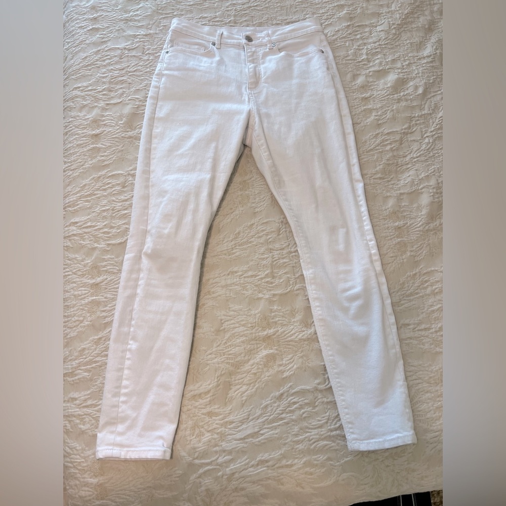 White jeans by Loft